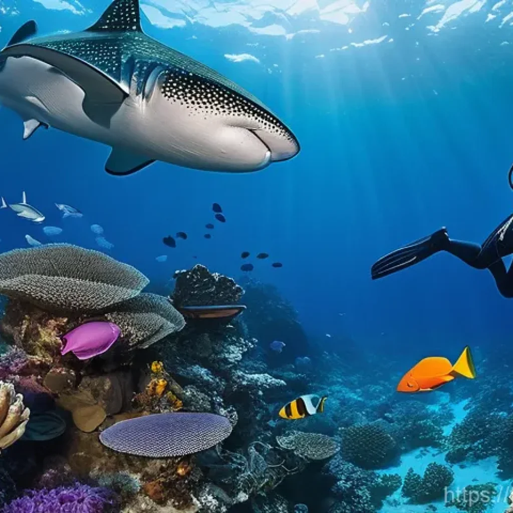 다이빙 강사로 일하기 좋은 국가 - **Prompt 1: Southeast Asian Dive Adventure**
A vibrant underwater scene in Southeast Asia, with ...