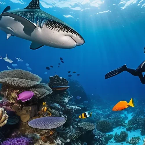 Home 25 다이빙 강사로 일하기 좋은 국가 - **Prompt 1: Southeast Asian Dive Adventure**
A vibrant underwater scene in Southeast Asia, with ...