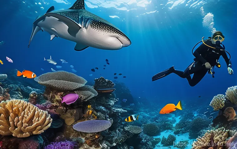 다이빙 강사로 일하기 좋은 국가 - **Prompt 1: Southeast Asian Dive Adventure**
A vibrant underwater scene in Southeast Asia, with ...